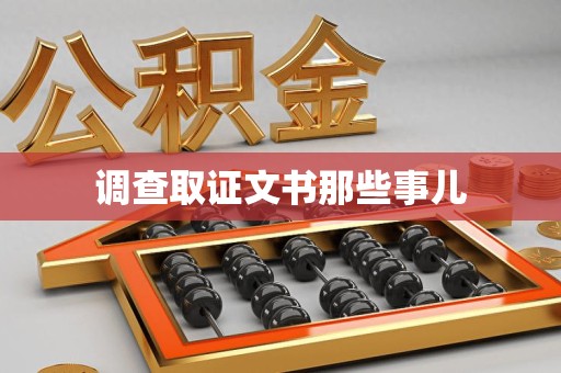 宣州调查取证文书那些事儿