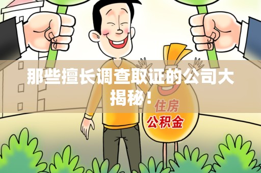 宣州那些擅长调查取证的公司大揭秘！