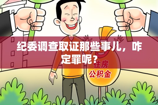 宣州纪委调查取证那些事儿，咋定罪呢？